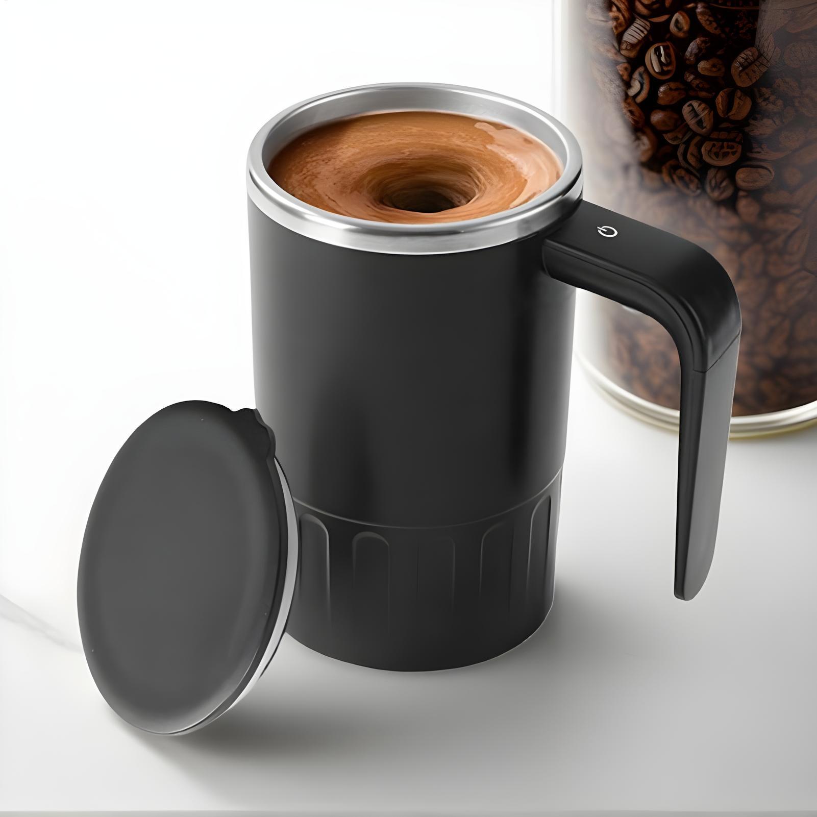 自動攪拌コーヒーマグ 充電式 蓋付き 380ml 自動攪拌マ - Coffee Tea And Cocoa のレビューと価格